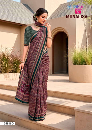 Vipul Monalisa 35848 Colors Mul Cotton Saree - Amrah Wholesale