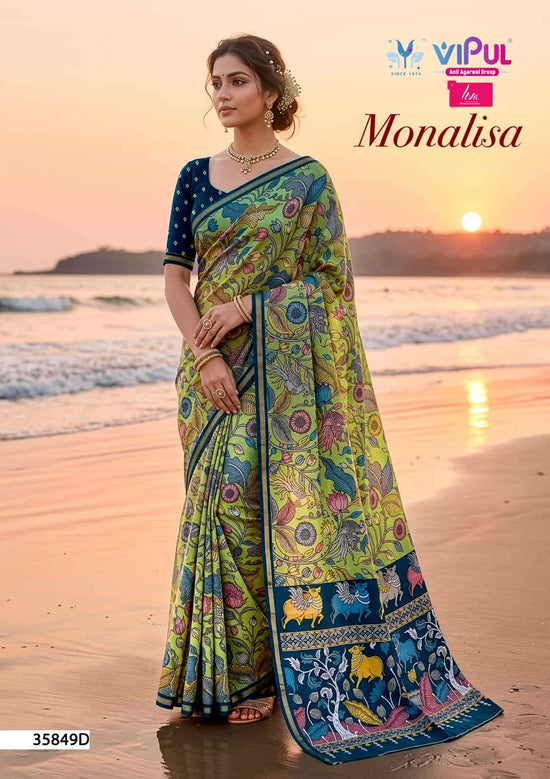 Vipul Monalisa 35849 Colors Mul Cotton Saree - Amrah Wholesale
