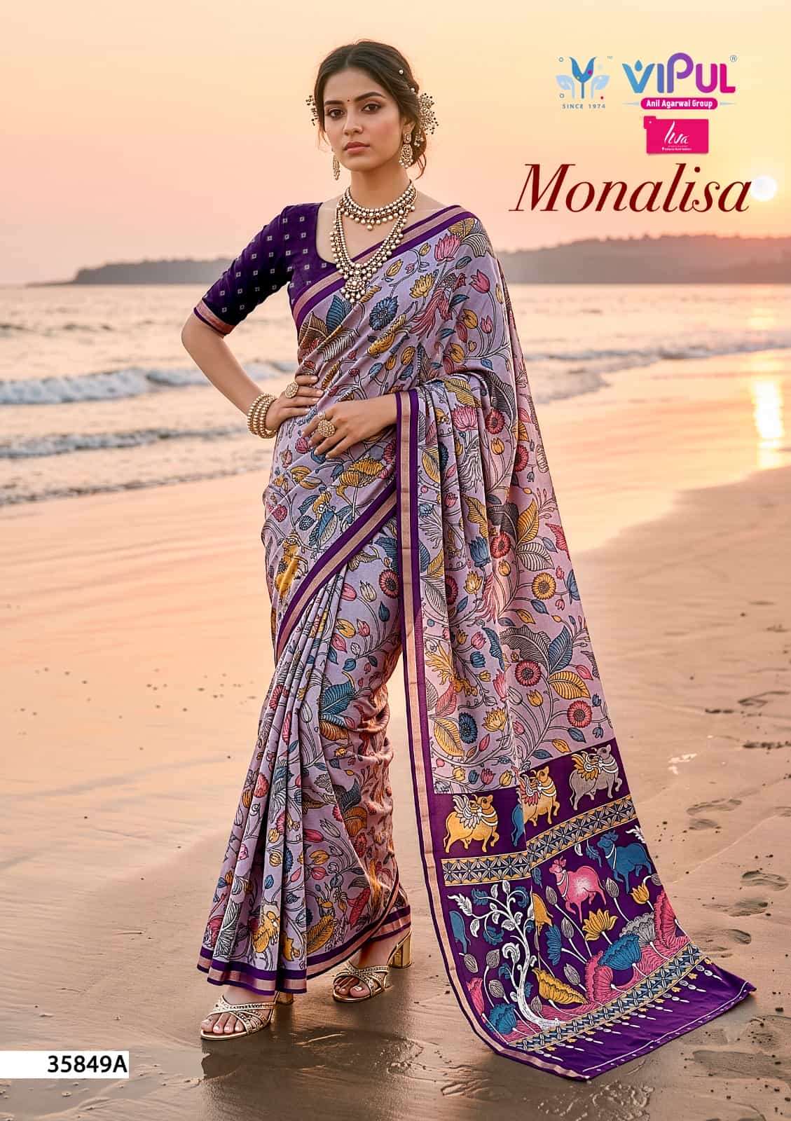 Vipul Monalisa 35849 Colors Mul Cotton Saree - Amrah Wholesale