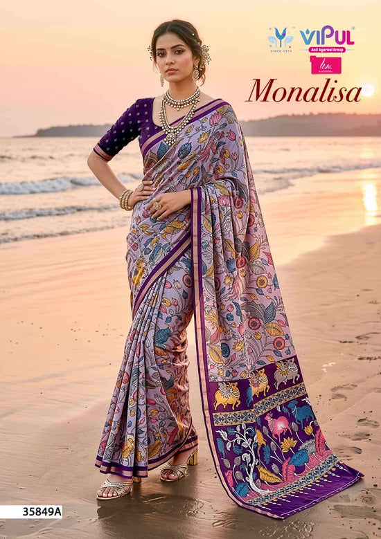 Vipul Monalisa 35849 Colors Mul Cotton Saree - Amrah Wholesale