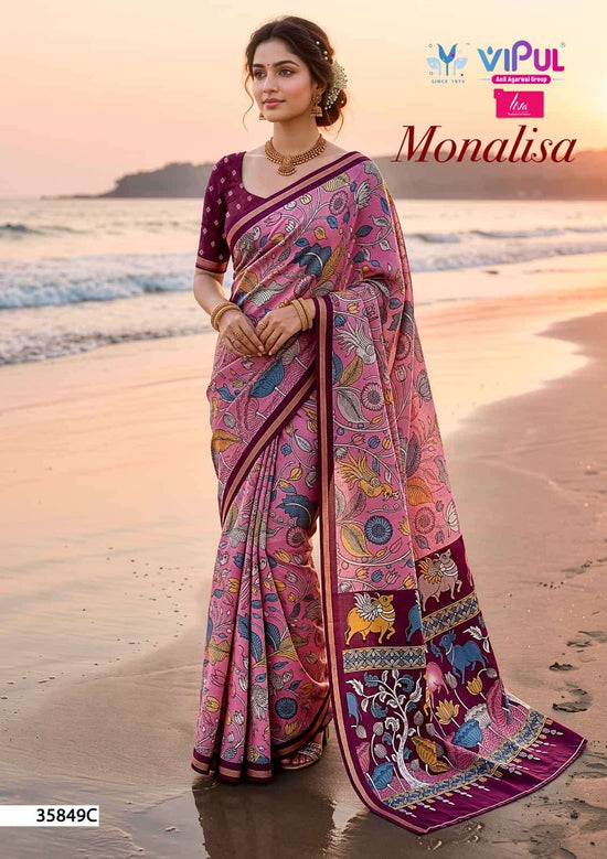 Vipul Monalisa 35849 Colors Mul Cotton Saree - Amrah Wholesale