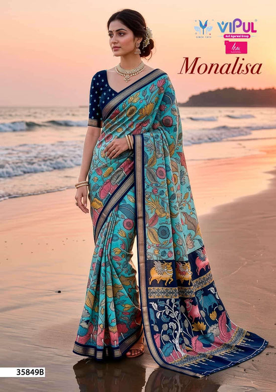 Vipul Monalisa 35849 Colors Mul Cotton Saree - Amrah Wholesale