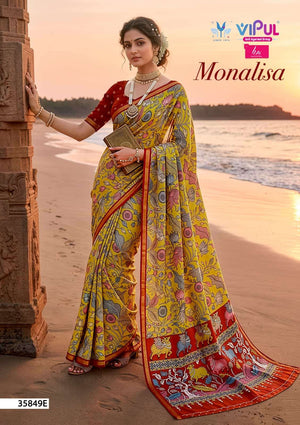 Vipul Monalisa 35849 Colors Mul Cotton Saree - Amrah Wholesale