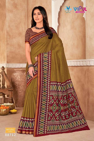 Vipul Monalisa 88712 Colors Mul Cotton Saree - Amrah Wholesale