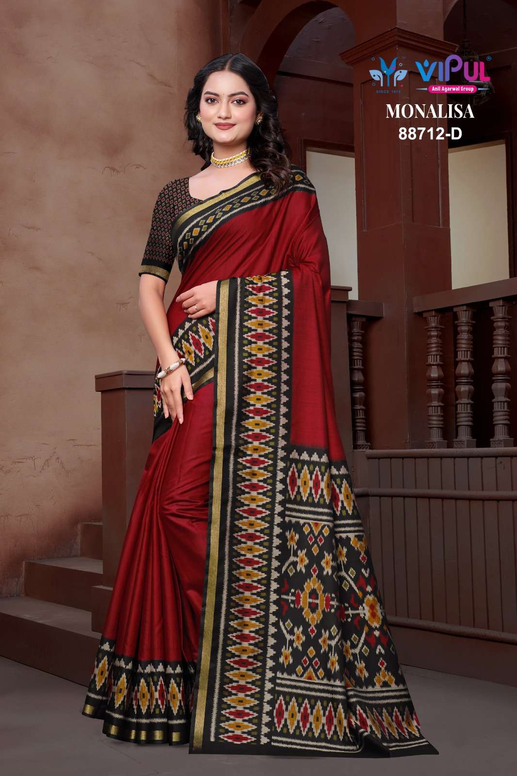 Vipul Monalisa 88712 Colors Mul Cotton Saree - Amrah Wholesale