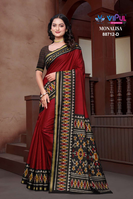 Vipul Monalisa 88712 Colors Mul Cotton Saree - Amrah Wholesale