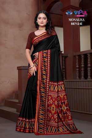 Vipul Monalisa 88712 Colors Mul Cotton Saree - Amrah Wholesale