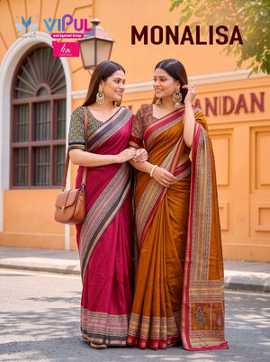 Vipul Fashion Monalisa 35869 Colors Pure Chanderi Saree