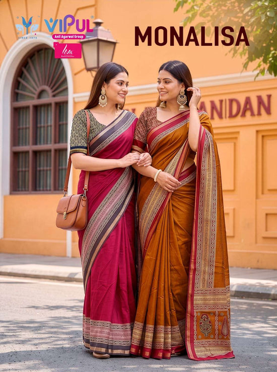 Vipul Fashion Monalisa 35869 Colors Pure Chanderi Saree