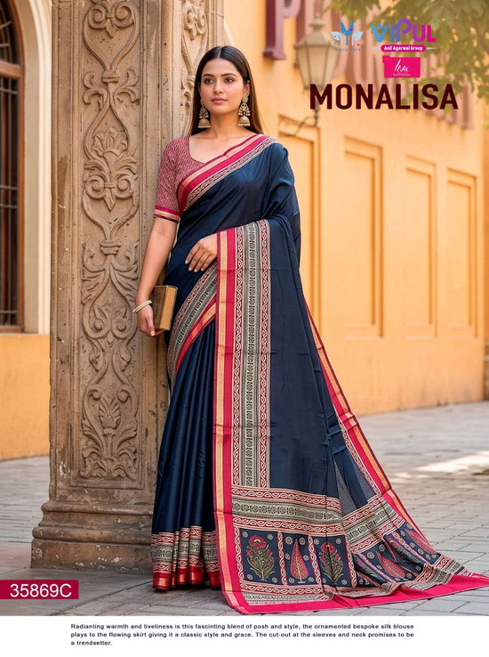 Vipul Fashion Monalisa 35869 Colors Pure Chanderi Saree