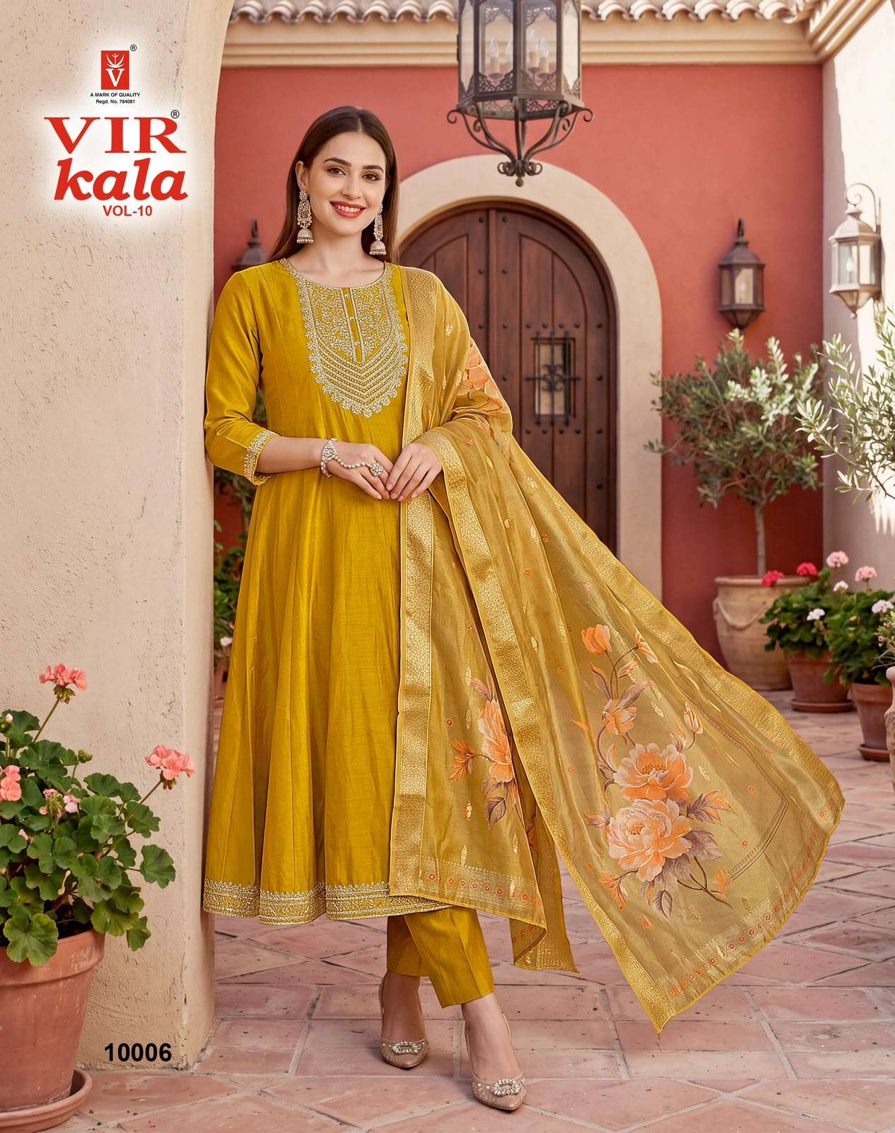 Vir Kala Vol 10 Stitched Embroidered Anarkali Dress