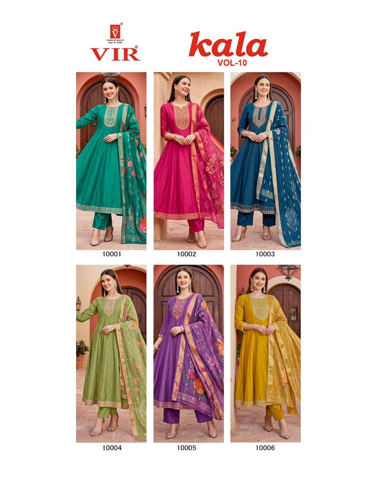 Vir Kala Vol 10 Stitched Embroidered Anarkali Dress