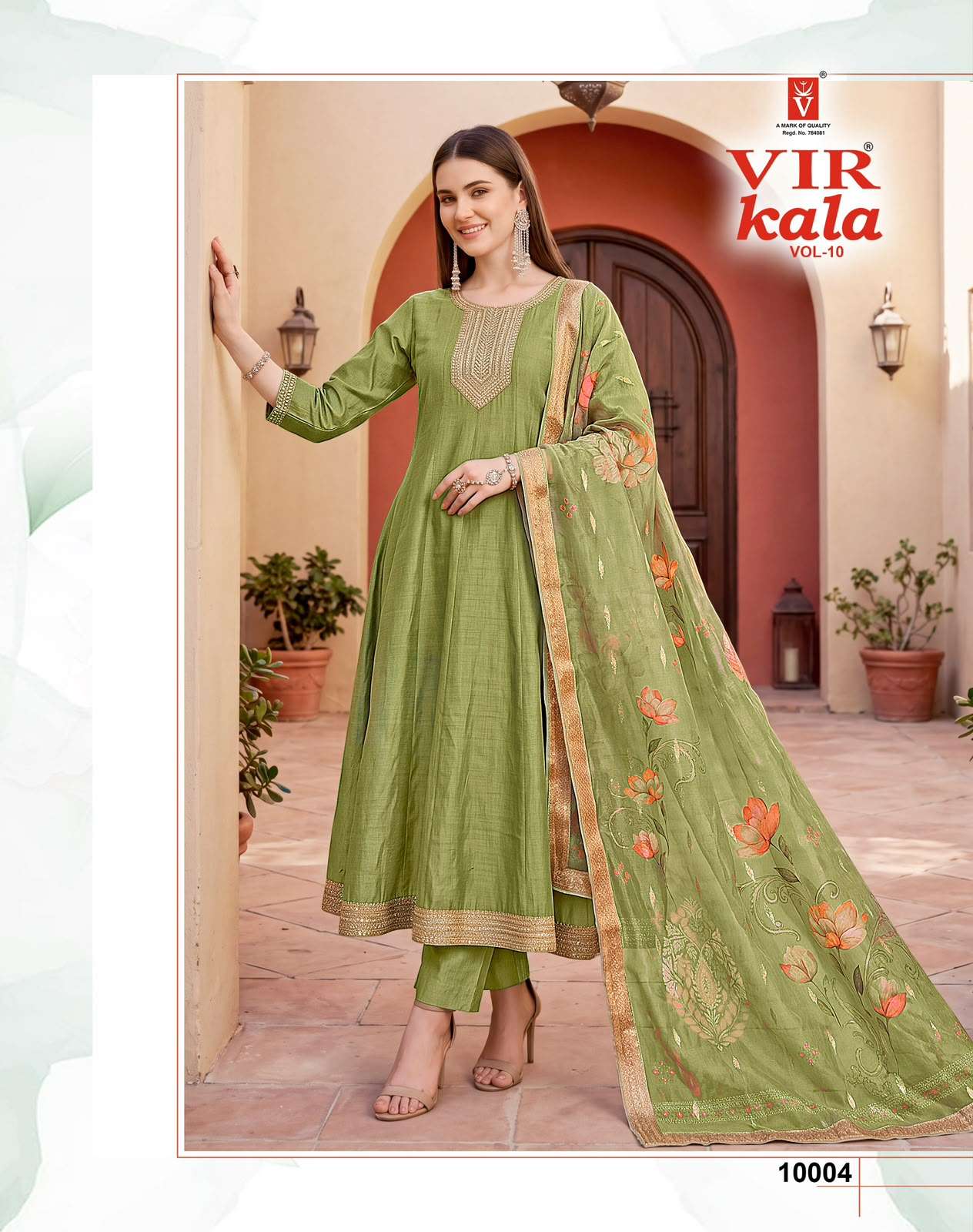 Vir Kala Vol 10 Stitched Embroidered Anarkali Dress