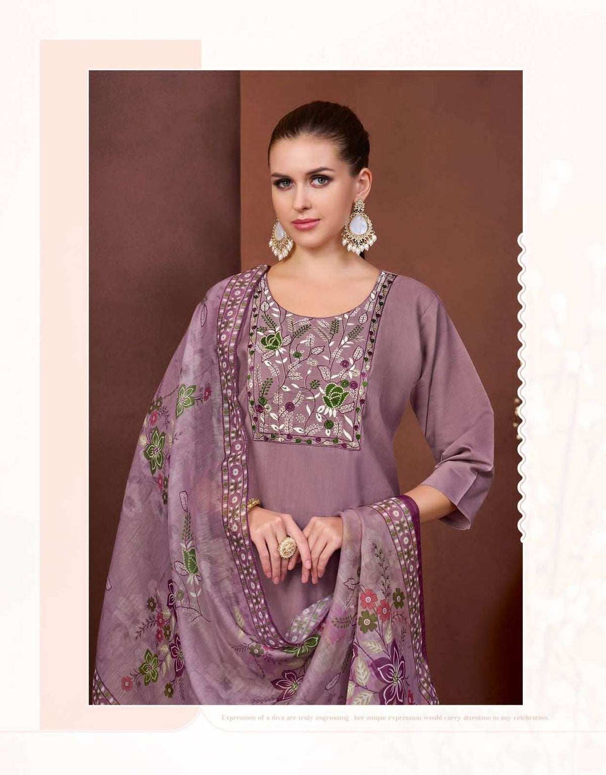 Vir Swag Vol 1 Vertican Fabric Salwar Suit Set