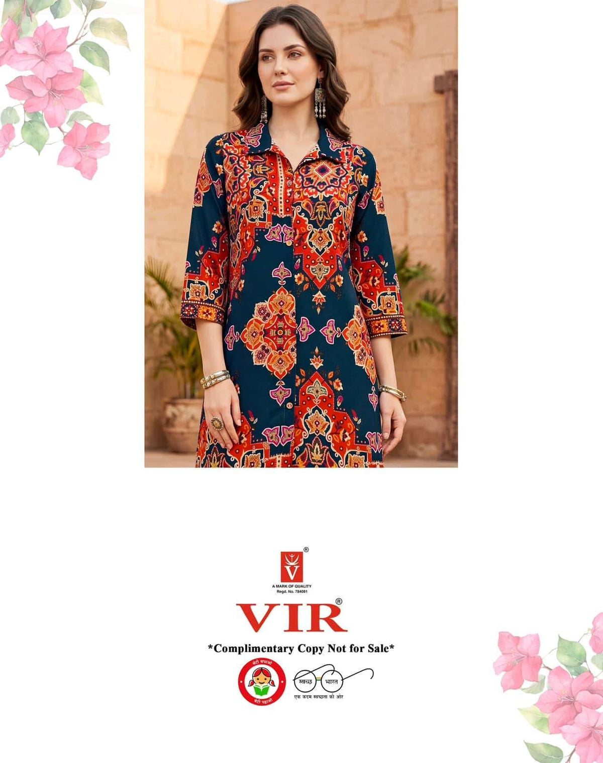 Vir Vinkle Vol 1 Rayon Foil Print Kurti Pant Set - Amrah Wholesale