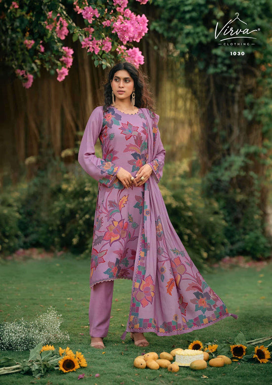 Virva Clothing Pashmina Valley Viscose Pashmina Dress Material