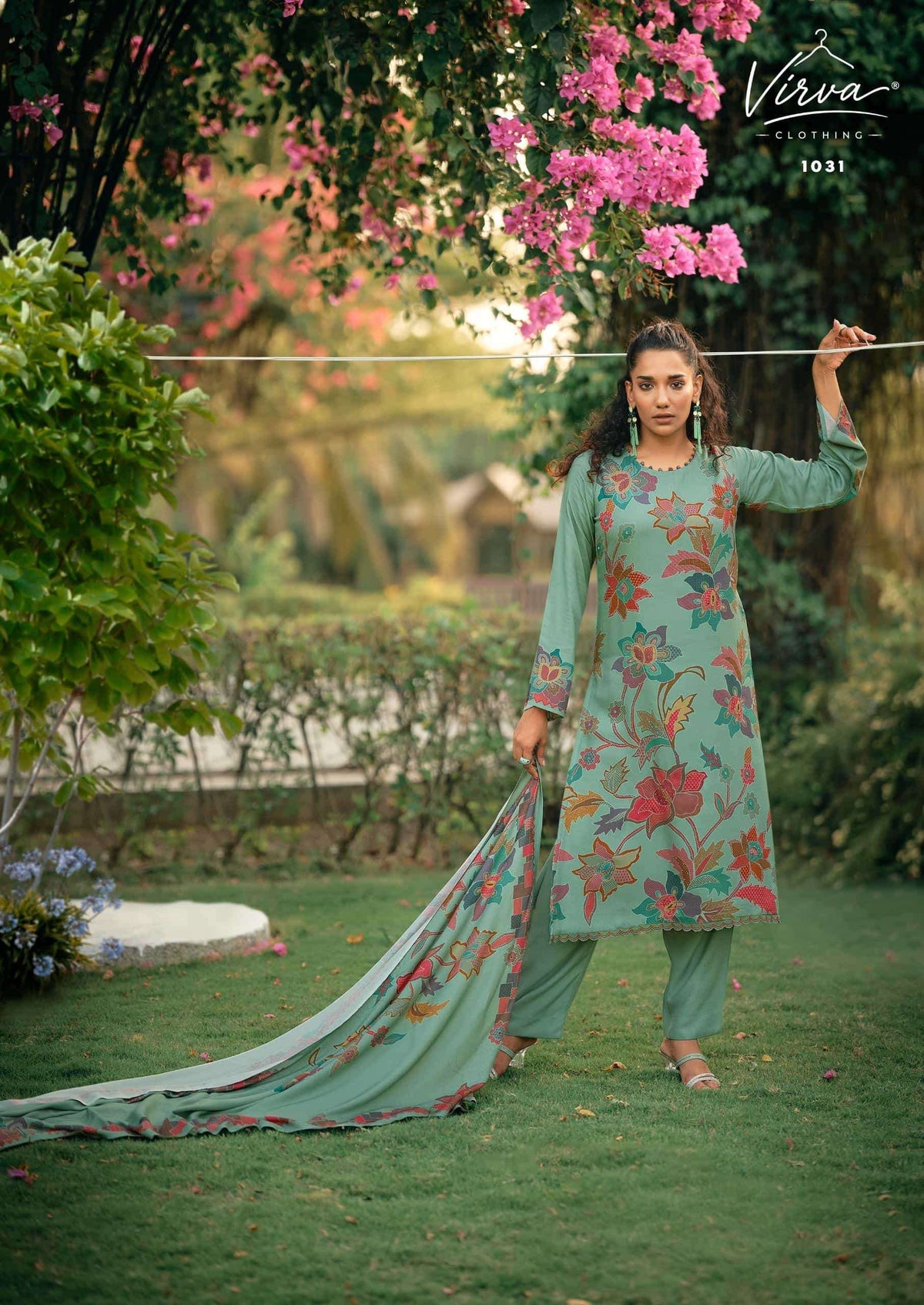Virva Clothing Pashmina Valley Viscose Pashmina Dress Material