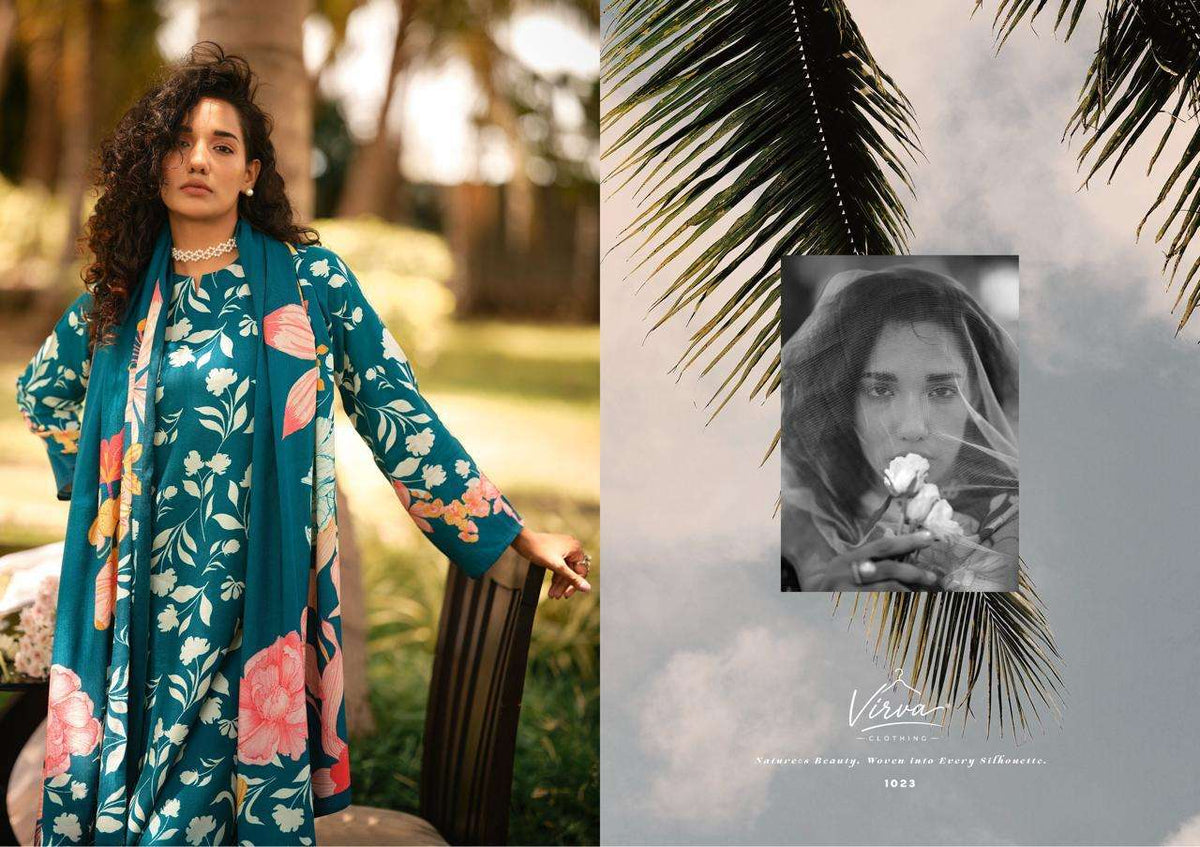 Virva Zareen Viscose Pashmina Dress Material
