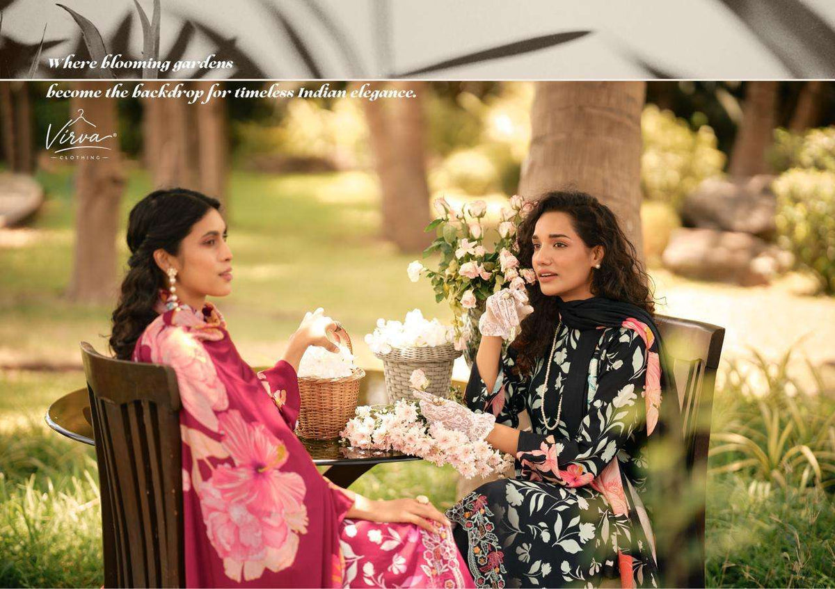 Virva Zareen Viscose Pashmina Dress Material