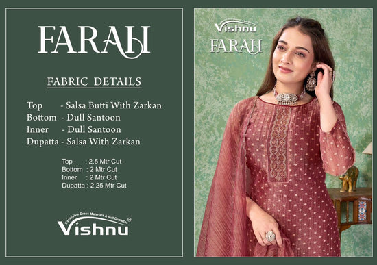 VISHNU FARAH Fancy Dress Material