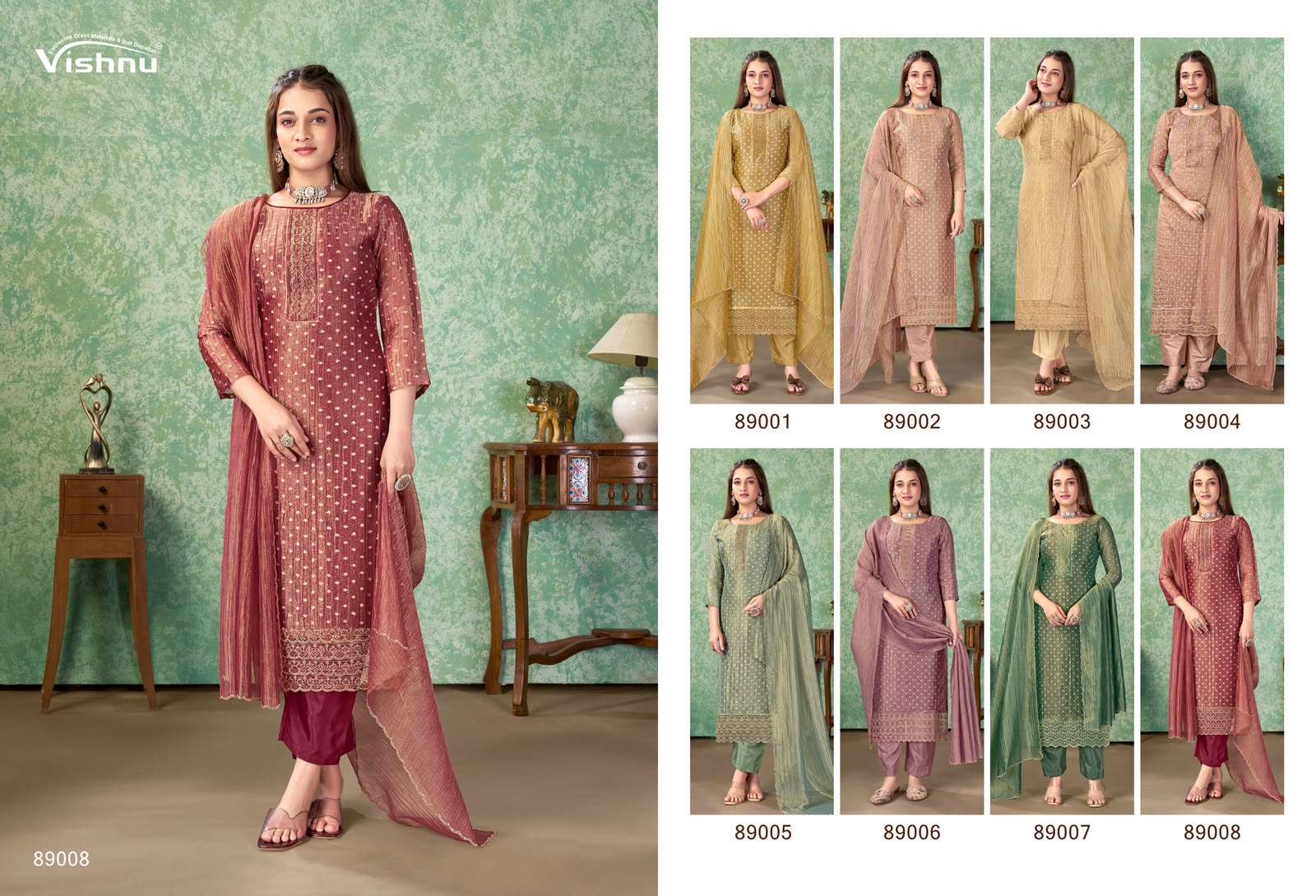 VISHNU FARAH Fancy Dress Material