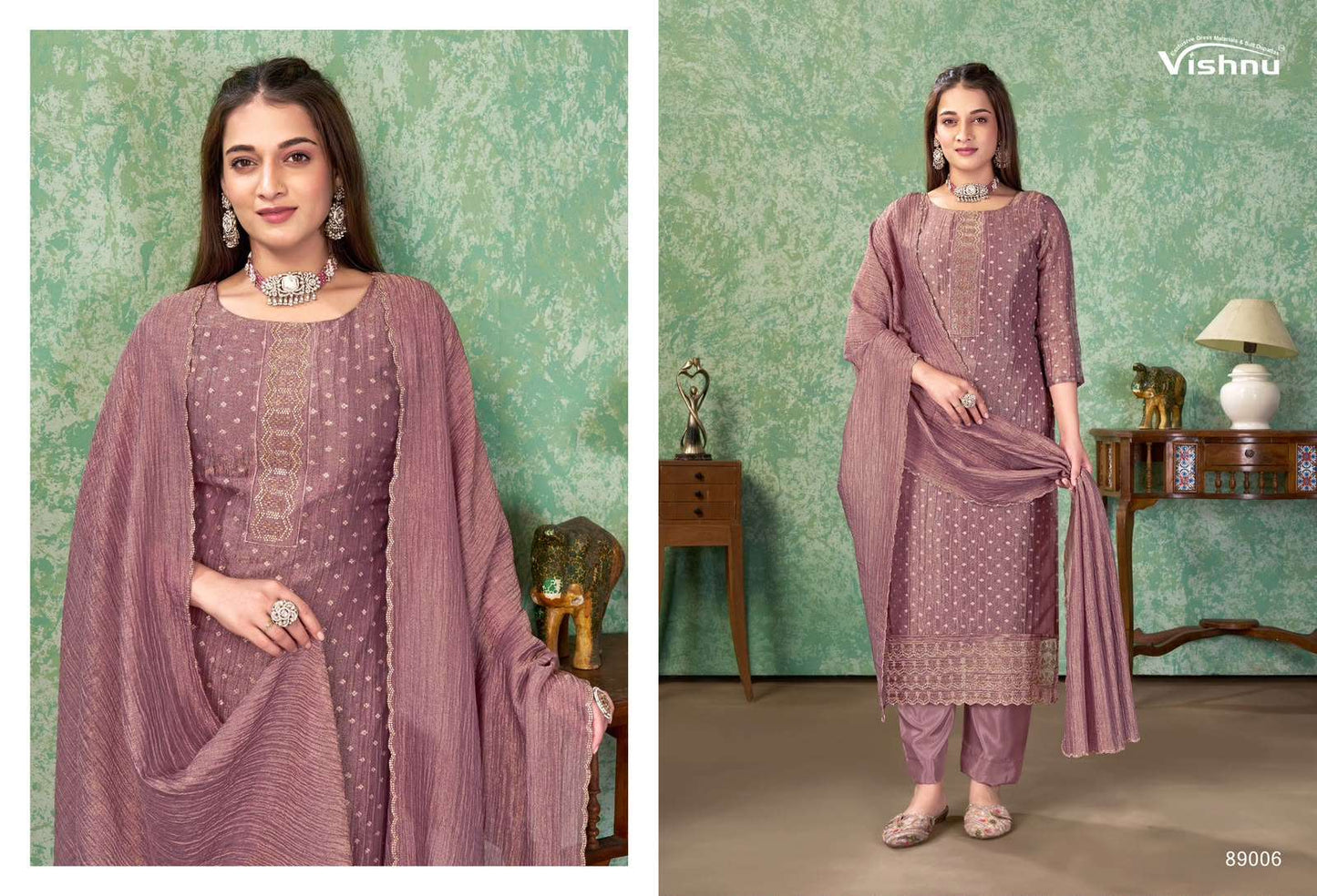 VISHNU FARAH Fancy Dress Material