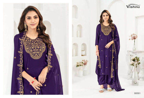 VISHNU MUBEENA Rangoli Blooming Dress Material - Amrah Wholesale