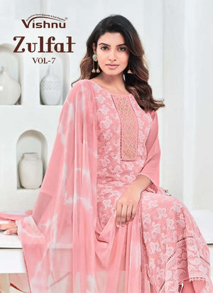 Vishnu Zulfat Vol 7 Georgette Designer Salwar Suit Set