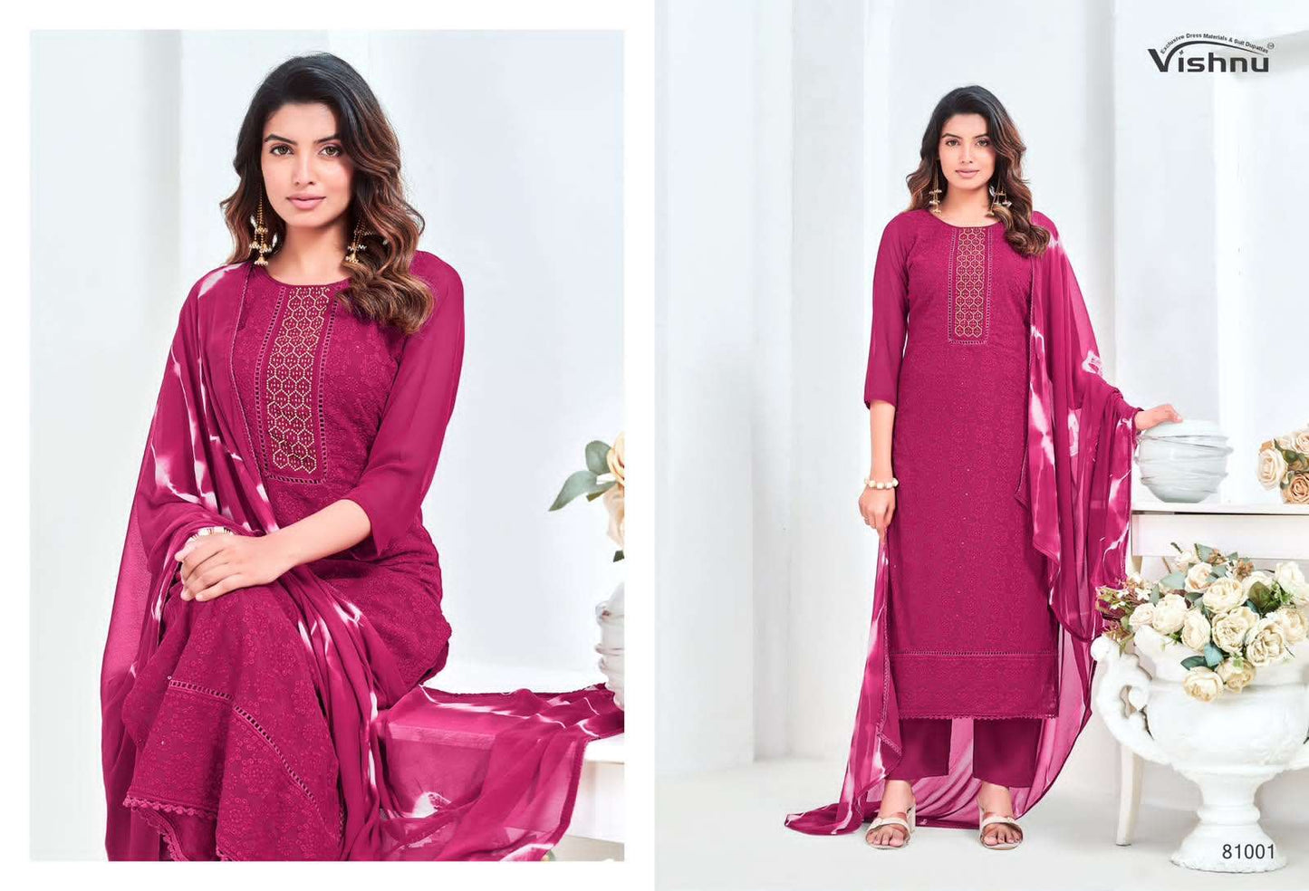Vishnu Zulfat Vol 7 Georgette Designer Salwar Suit Set