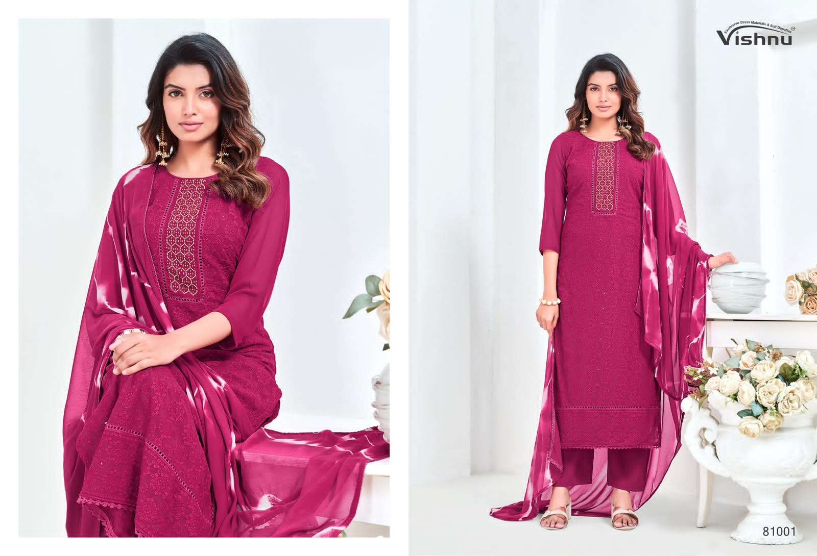 Vishnu Zulfat Vol 7 Georgette Designer Salwar Suit Set
