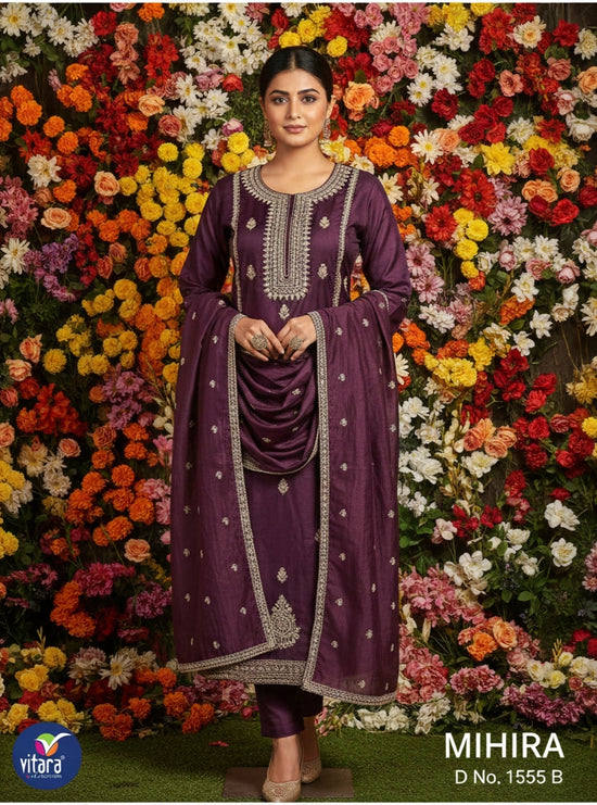 Vitara Mihira Pv Dobby Salwar Suit Set