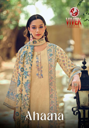 Vivek Fashion Ahaana Premium Cotton Dress Material - Amrah Wholesale