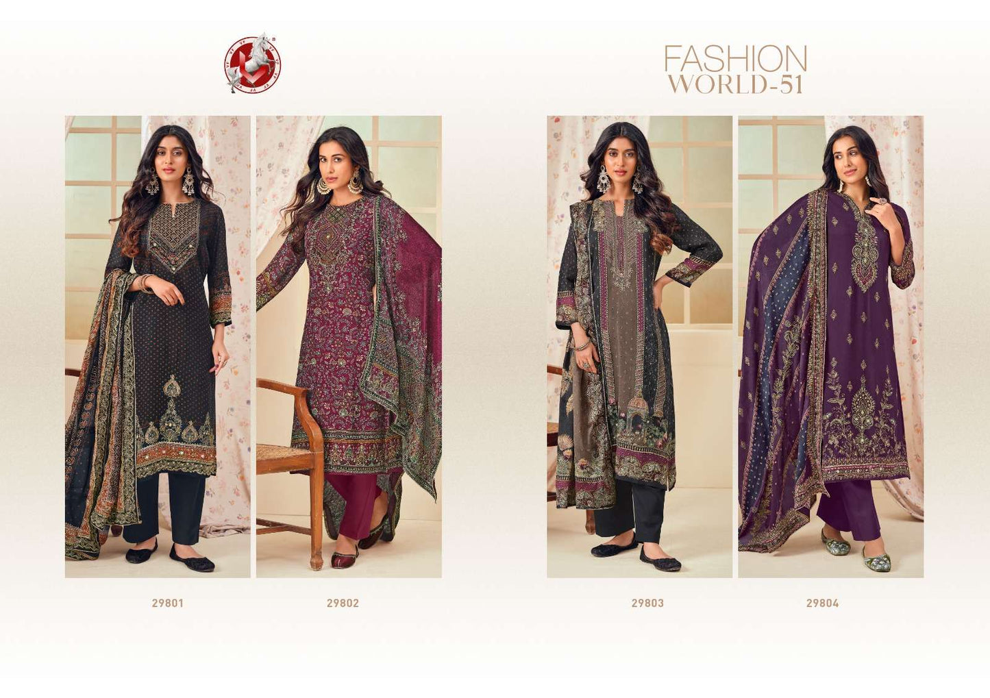 Vivek Fashion Fashion World Vol 51 Premium Georgette Dress Material