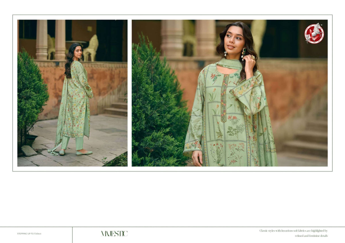 Vivek Fashion Juliette Cotton Dress Material - Amrah Wholesale