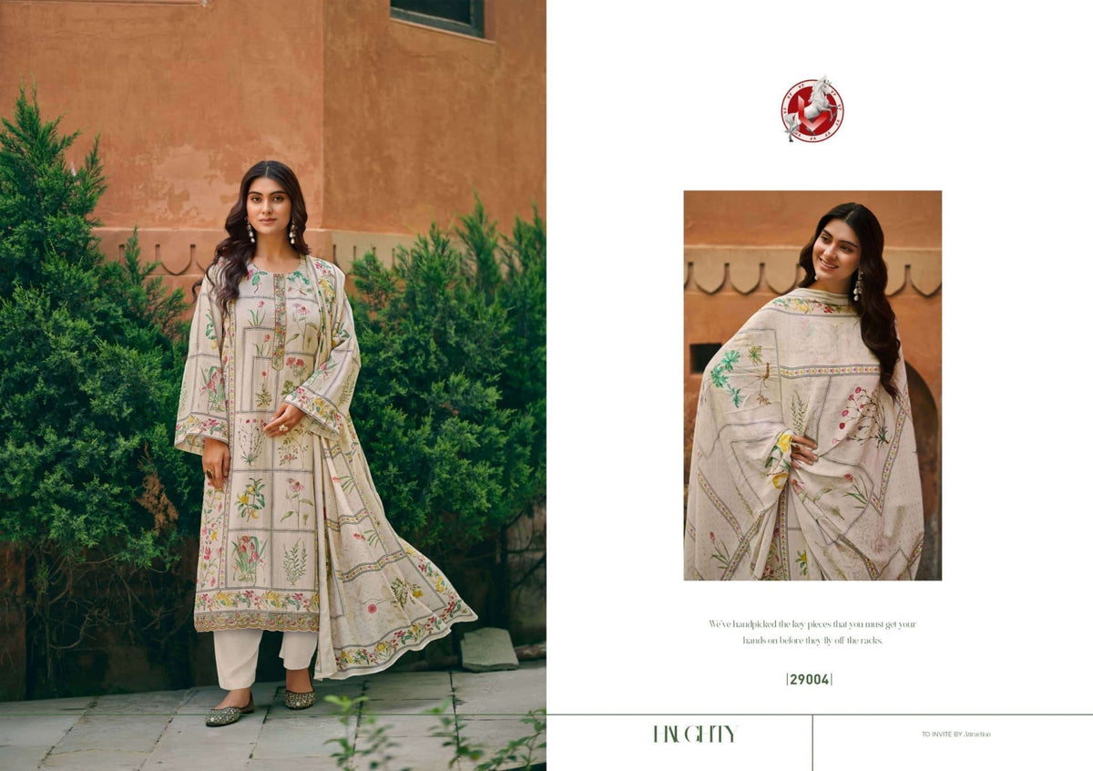 Vivek Fashion Juliette Cotton Dress Material - Amrah Wholesale