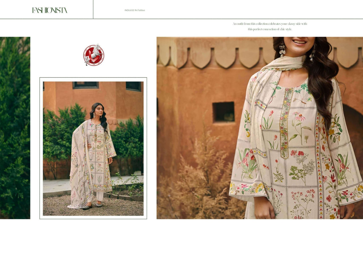 Vivek Fashion Juliette Cotton Dress Material - Amrah Wholesale