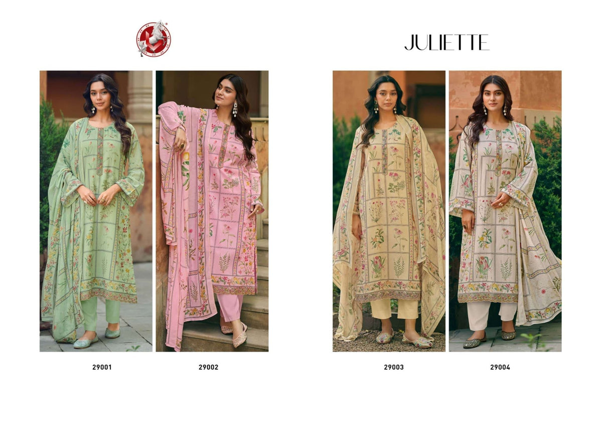 Vivek Fashion Juliette Cotton Dress Material - Amrah Wholesale