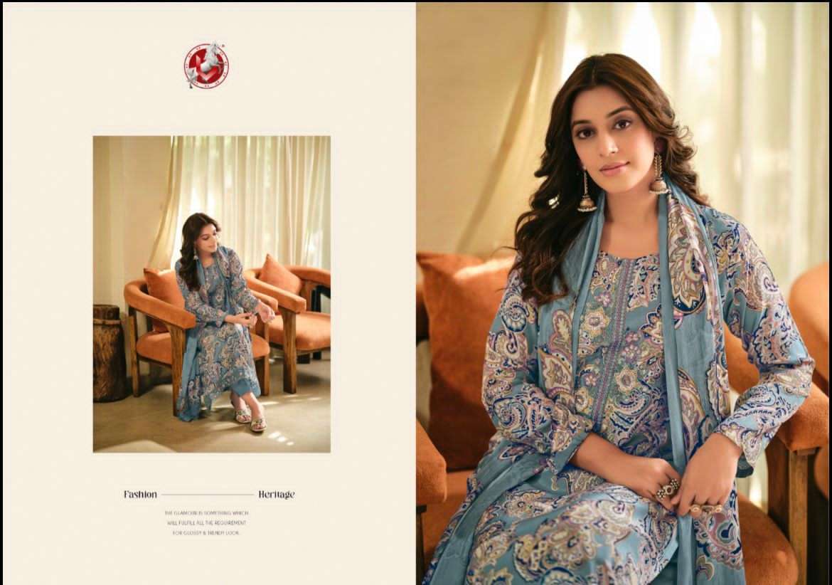 Vivek Fashion Kajal Vol 3 Muslin Digital Print Dress Material