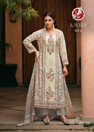 Vivek Fashion Kavira Cotton Embroidered Dress Material Collection
