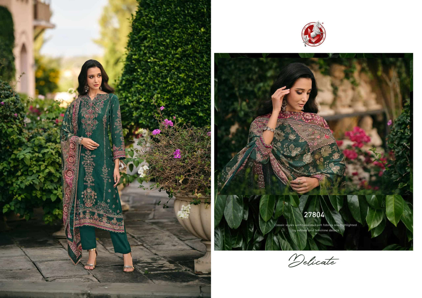 Vivek Fashion Parina Vol 32 Premium Russian Silk Dress Material