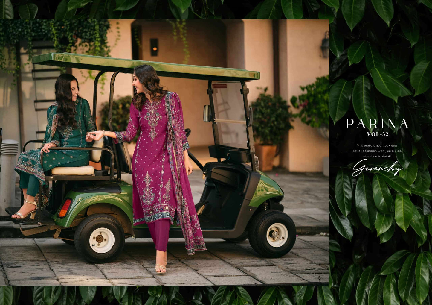 Vivek Fashion Parina Vol 32 Premium Russian Silk Dress Material