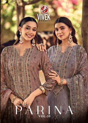 Vivek Fashion Parina Vol 35 Premium Modal Silk Dress Material - Amrah Wholesale