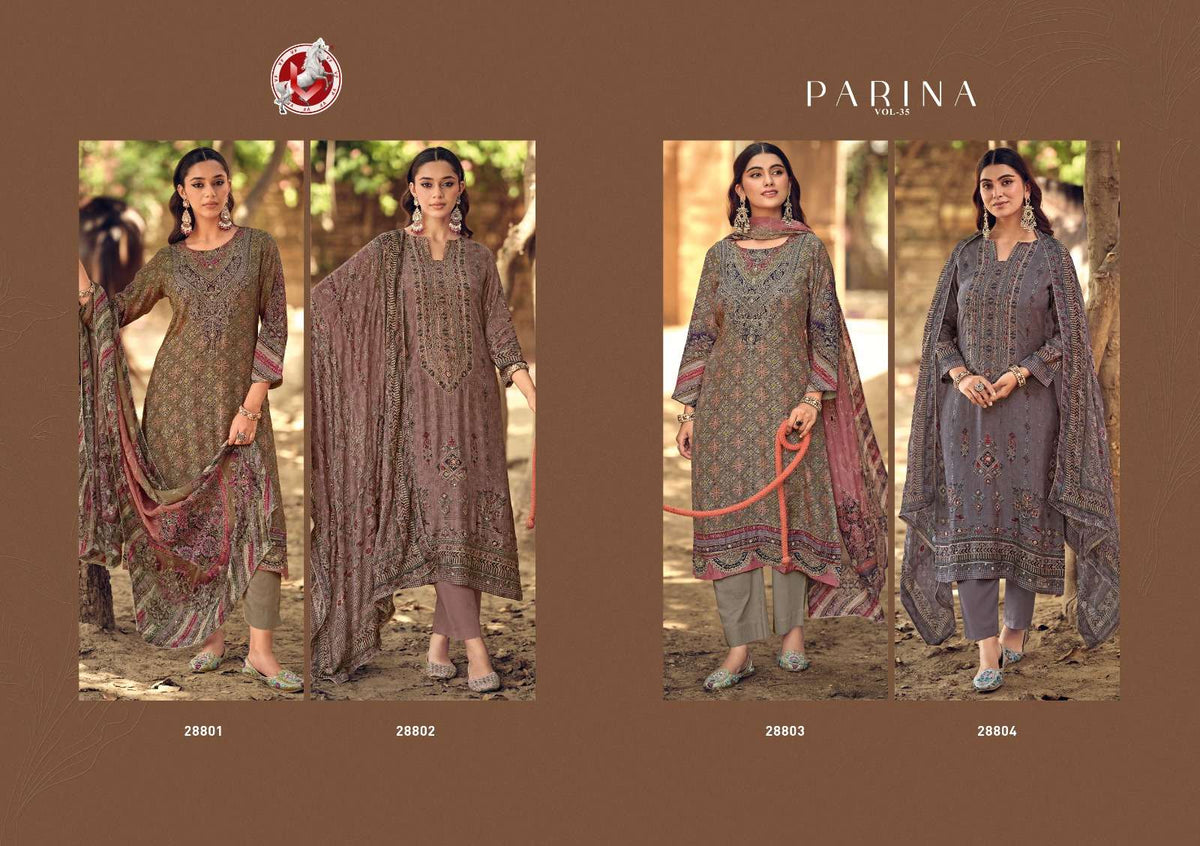 Vivek Fashion Parina Vol 35 Premium Modal Silk Dress Material - Amrah Wholesale