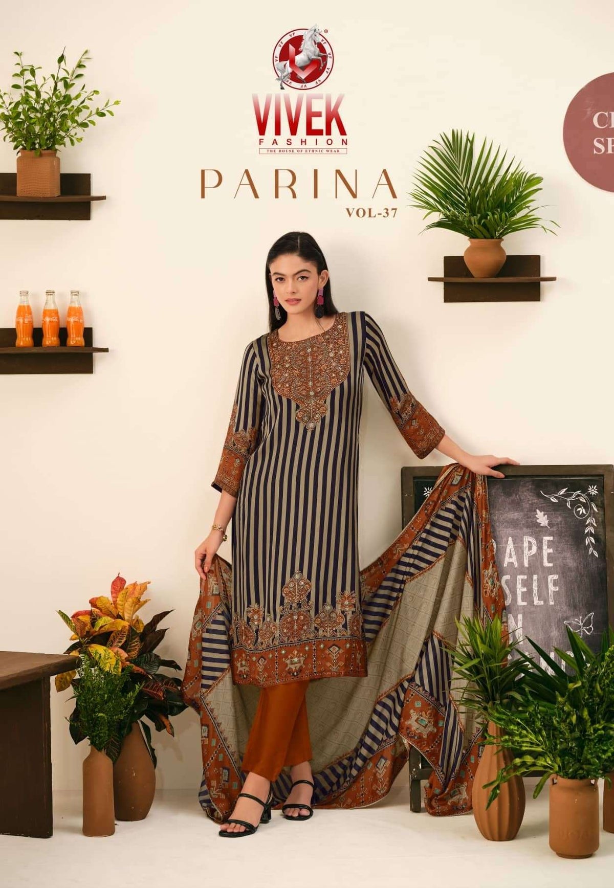 Vivek Fashion Parina Vol 37 Fancy Satin Salwar Suit Collection