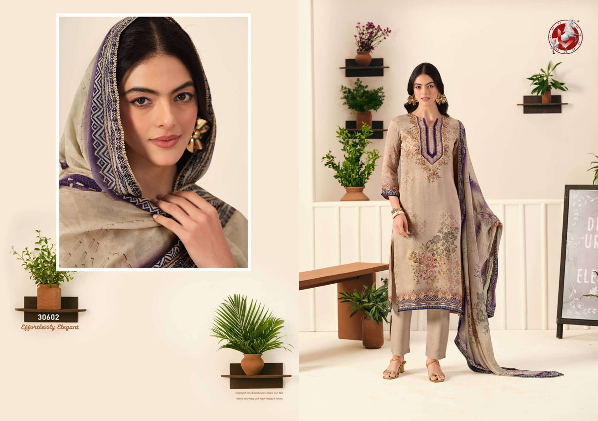 Vivek Fashion Parina Vol 37 Fancy Satin Salwar Suit Collection