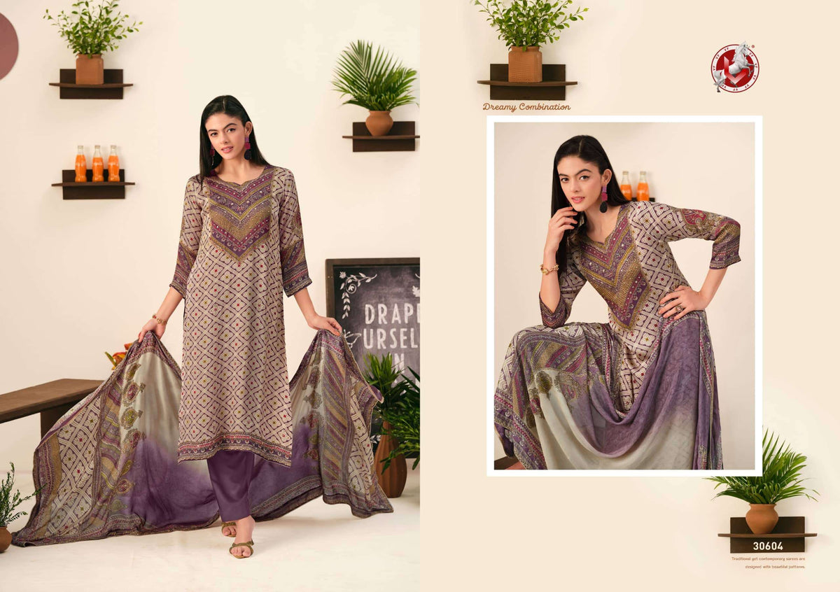 Vivek Fashion Parina Vol 37 Fancy Satin Salwar Suit Collection