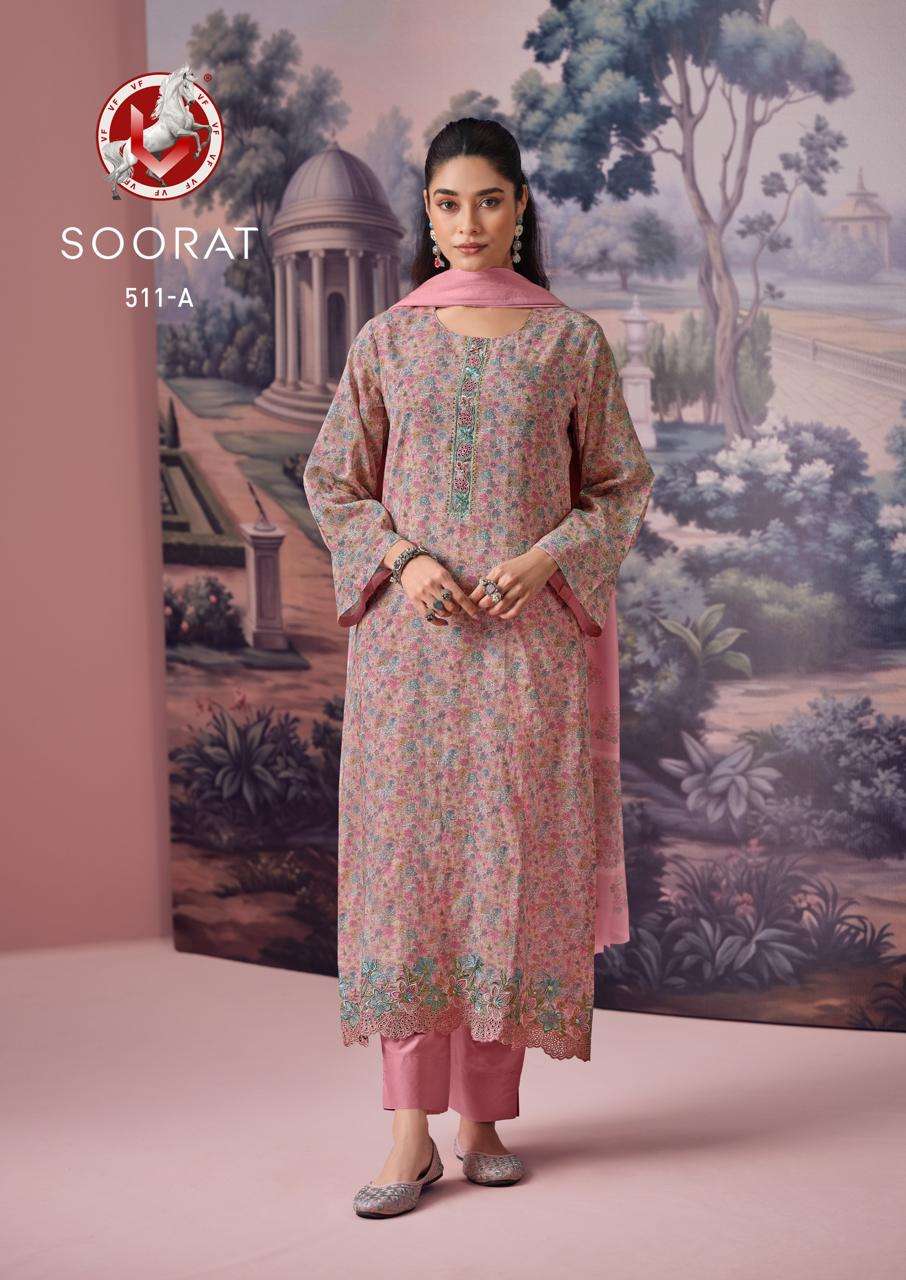 Vivek Fashion Soorat Premium Mul Cotton Pakistani Suit - Amrah Wholesale
