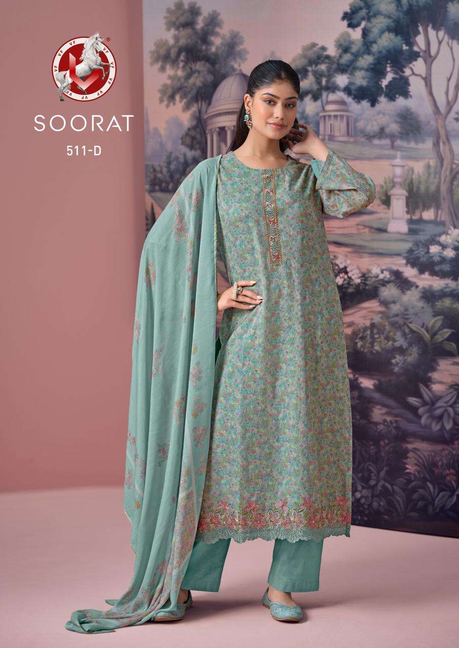 Vivek Fashion Soorat Premium Mul Cotton Pakistani Suit - Amrah Wholesale