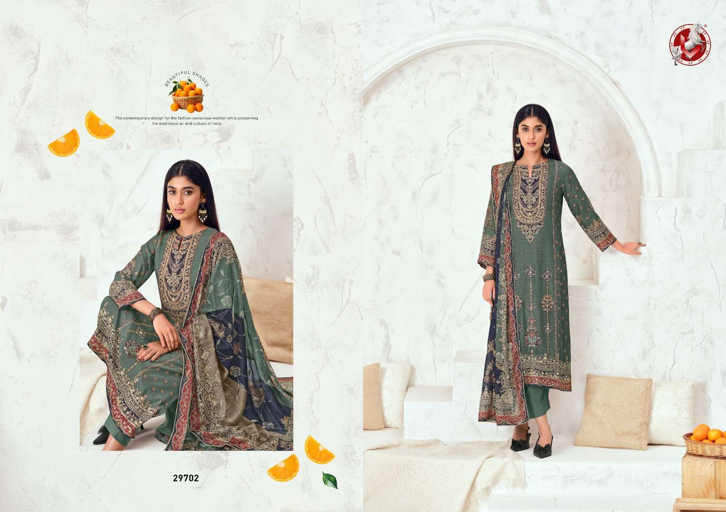 Vivek Fashion Parina Vol 36 Premium Modal Silk Dress Material