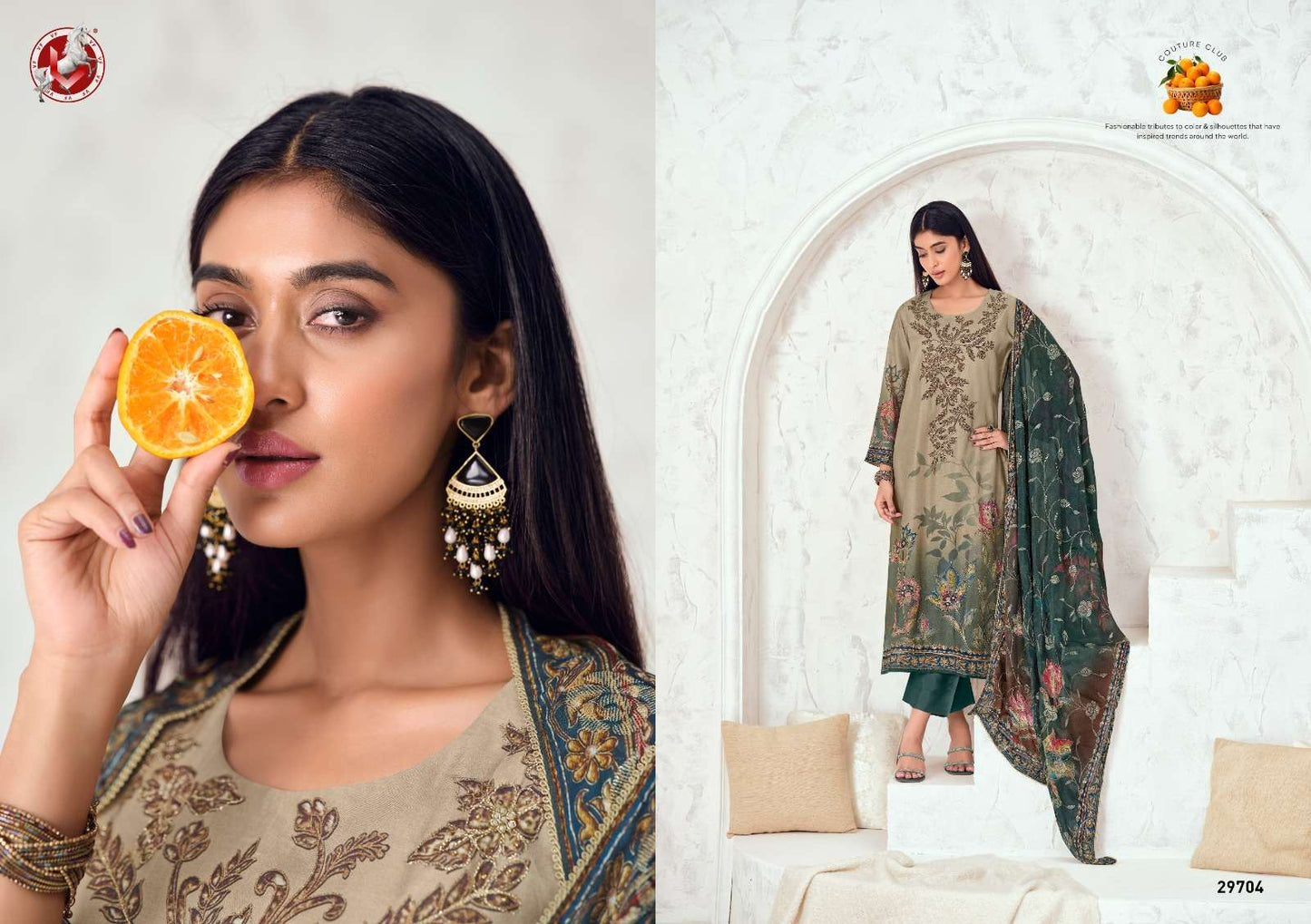 Vivek Fashion Parina Vol 36 Premium Modal Silk Dress Material